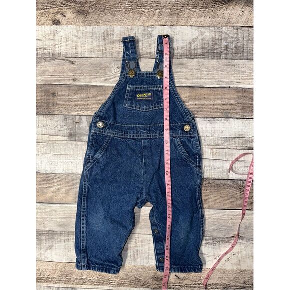 Vintage Oshkosh B’Gosh Baby Toddler 12mo USA Union Made Vestbak Denim Overalls - Picture 4 of 9